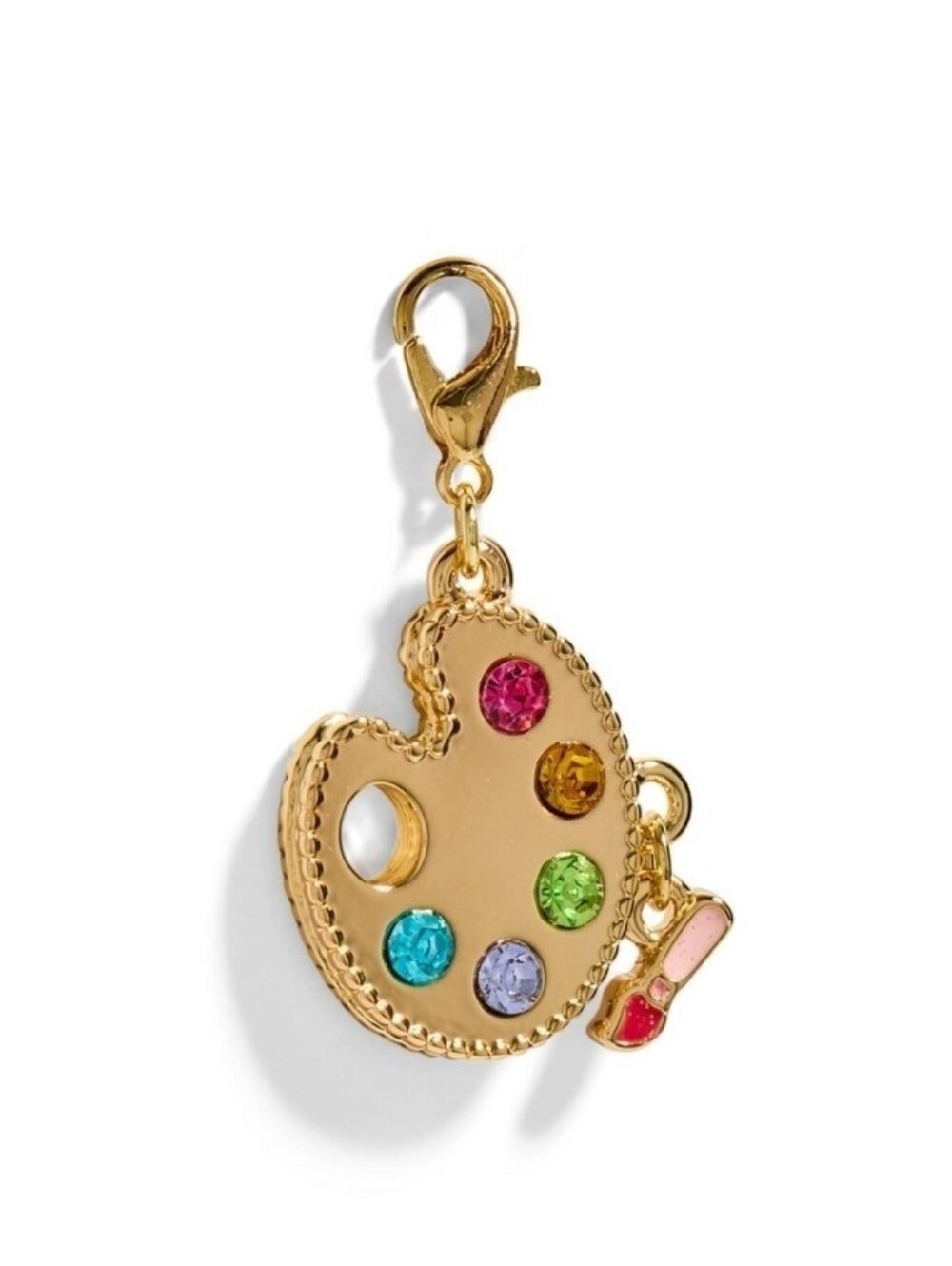 FAO Schwarz Charm Squad Paint Palette Charm, featuring sparkly rhinestone accent